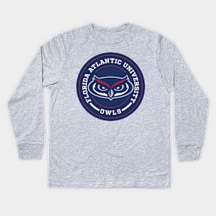 FAU - Owls Kids Long Sleeve T-Shirt